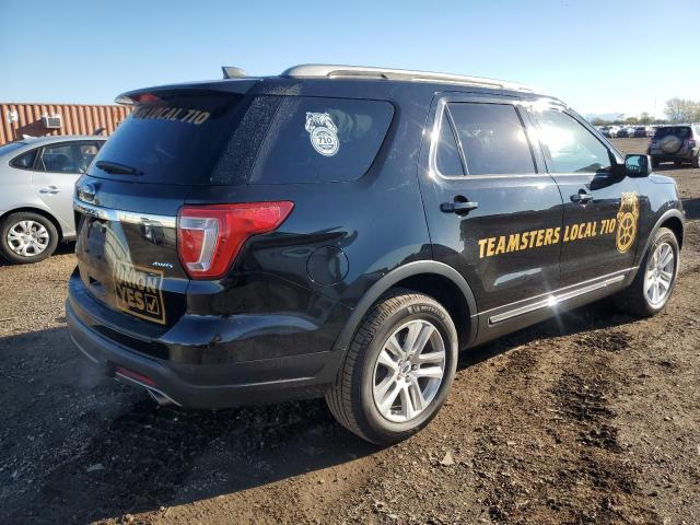 1FM5K8D85JGB86430 - 2018 FORD EXPLORER XLT BLACK photo 3