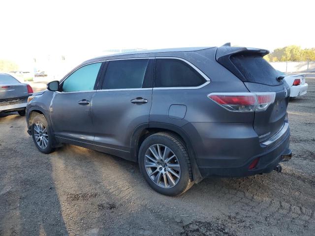 5TDJKRFH1GS262651 - 2016 TOYOTA HIGHLANDER XLE CHARCOAL photo 2