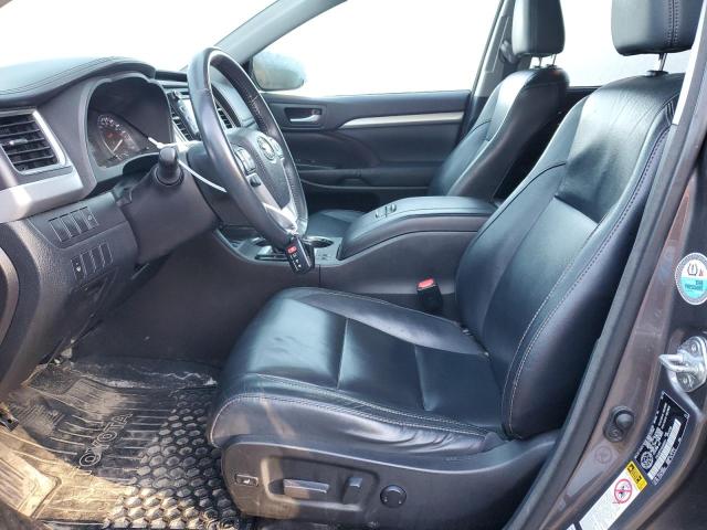 5TDJKRFH1GS262651 - 2016 TOYOTA HIGHLANDER XLE CHARCOAL photo 7