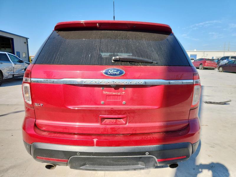 1FMHK7D84CGA74308 - 2012 FORD EXPLORER XLT RED photo 6