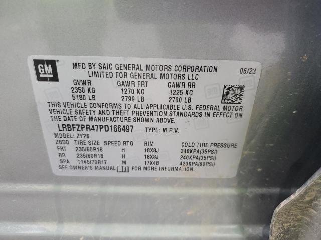 LRBFZPR47PD166497 - 2023 BUICK ENVISION ESSENCE Մոխրագույն լուսանկար 14