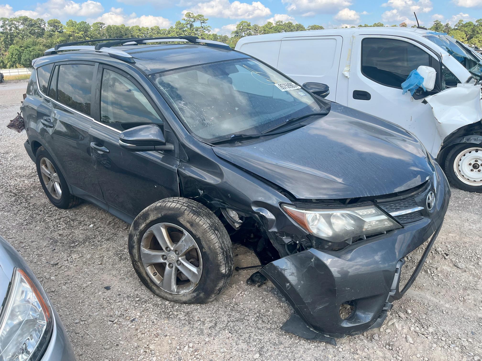 JTMWFREV3ED028876 - 2014 TOYOTA RAV4 XLE 灰色 照片 4