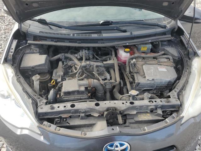 JTDKDTB37E1573436 - 2014 TOYOTA PRIUS C Szary zdjęcie 11