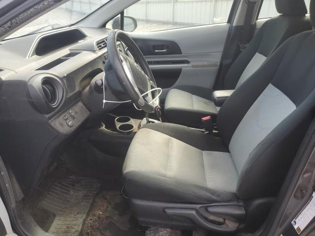 JTDKDTB37E1573436 - 2014 TOYOTA PRIUS C Szary zdjęcie 7