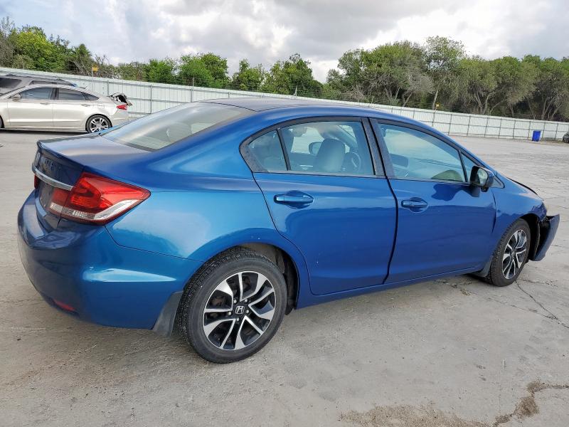 19XFB2F82FE033241 - 2015 HONDA CIVIC EX BLUE photo 3