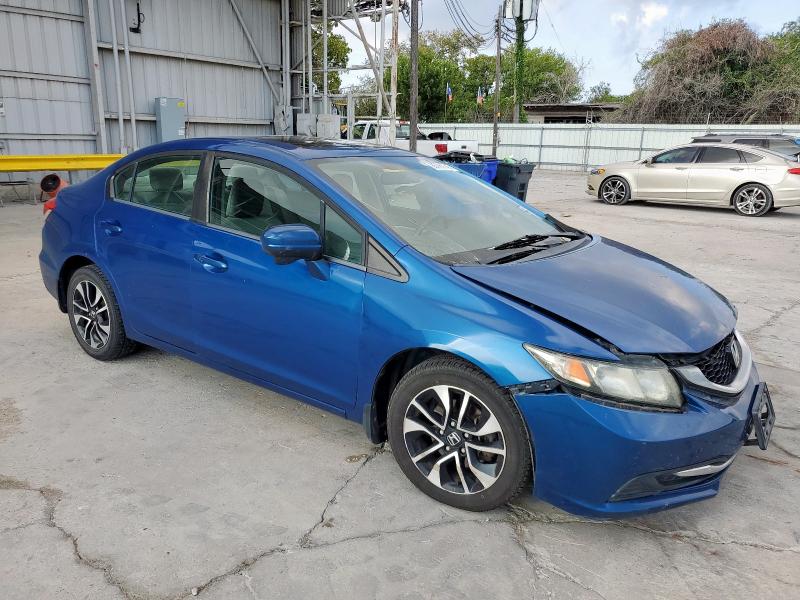 19XFB2F82FE033241 - 2015 HONDA CIVIC EX BLUE photo 4