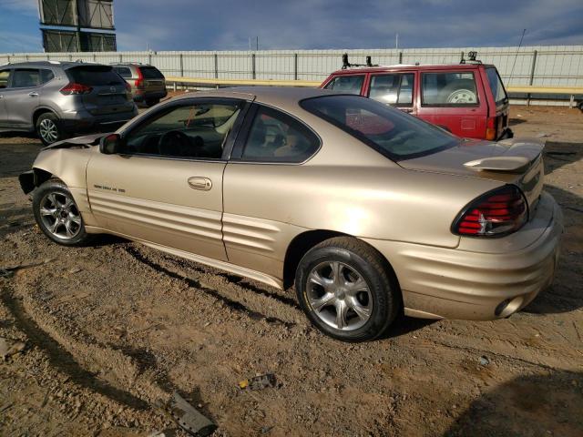 1G2NF12T41M520881 - 2001 PONTIAC GRAND AM SE1 TAN photo 2