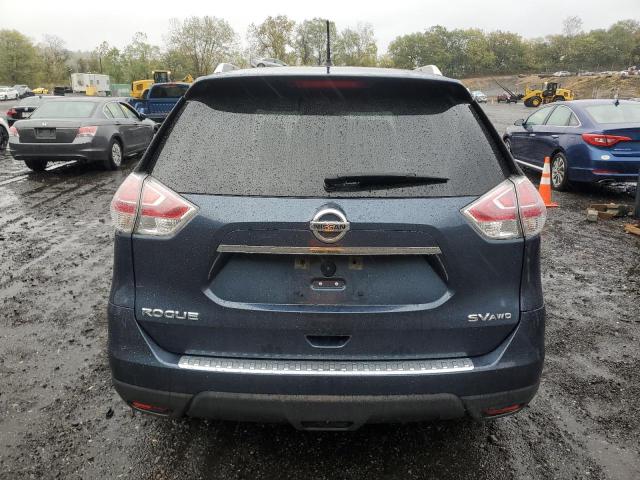 KNMAT2MV5FP571030 - 2015 NISSAN ROGUE S BLUE photo 6