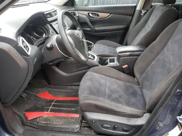 KNMAT2MV5FP571030 - 2015 NISSAN ROGUE S BLUE photo 7