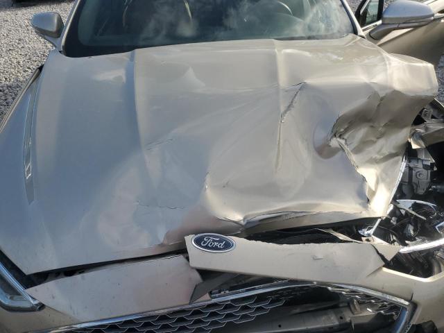3FA6P0RU9KR255749 - 2019 FORD FUSION TITANIUM GOLD photo 11