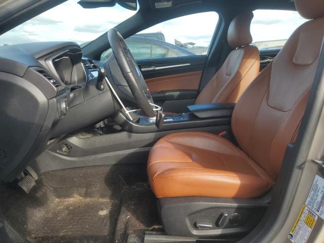 3FA6P0RU9KR255749 - 2019 FORD FUSION TITANIUM GOLD photo 7