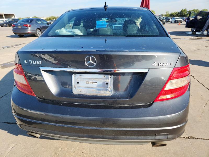 WDDGF81X49F220099 - 2009 MERCEDES-BENZ C 300 4MATIC GRAY photo 6