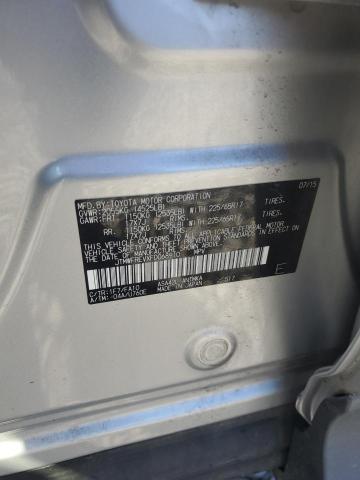 JTMWFREVXFD068910 - 2015 TOYOTA RAV4 XLE SILVER photo 12