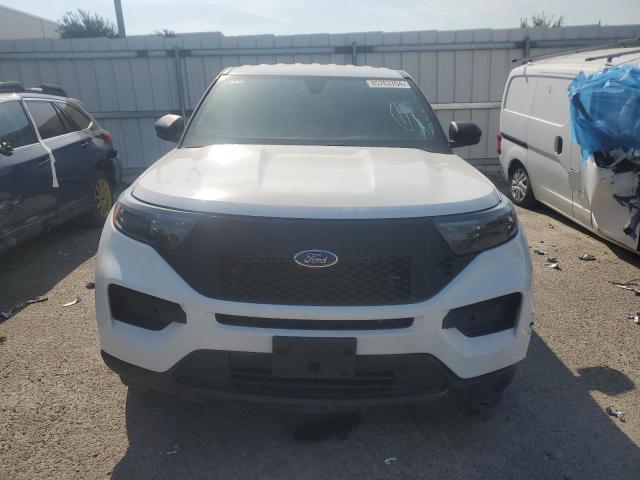 1FM5K8AC9PGB37152 - 2023 FORD EXPLORER POLICE INTERCEPTOR Blanc photo 5