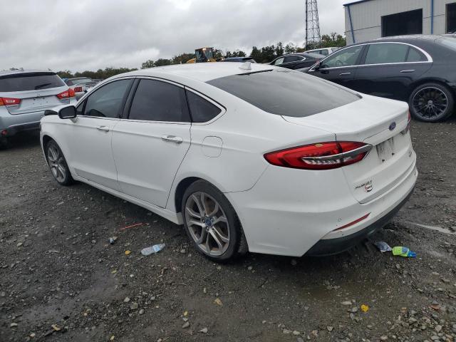 3FA6P0CD2KR117124 - 2019 FORD FUSION SEL WHITE photo 2