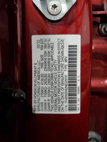 7FARW2H52NE029191 - 2022 HONDA CR-V EX 红色 照片 14