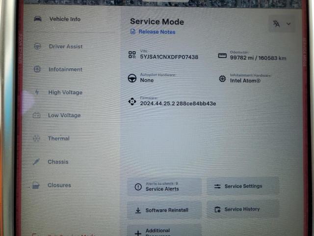 5YJSA1CNXDFP07438 - 2013 TESLA MODEL S BLACK photo 9