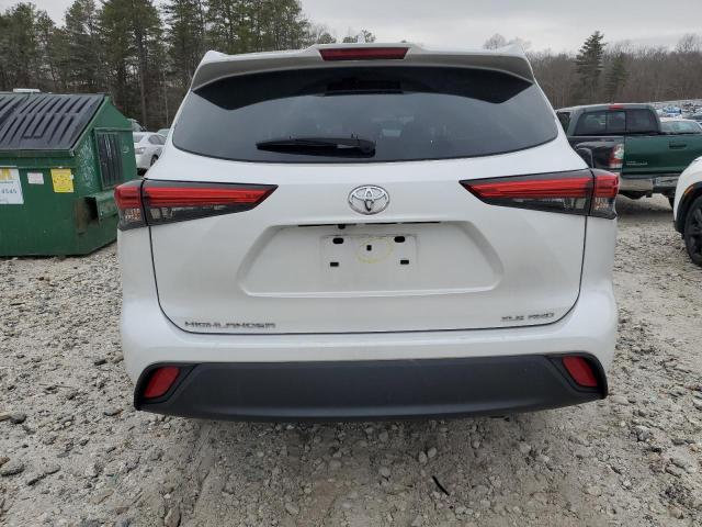 5TDGZRBH9NS193927 - 2022 TOYOTA HIGHLANDER XLE WHITE photo 6