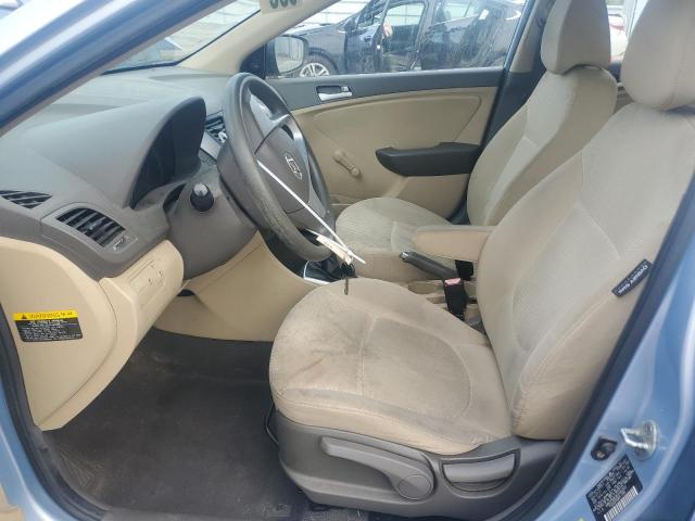KMHCT4AE9CU062902 - 2012 HYUNDAI ACCENT GLS ლურჯი ფოტო 7