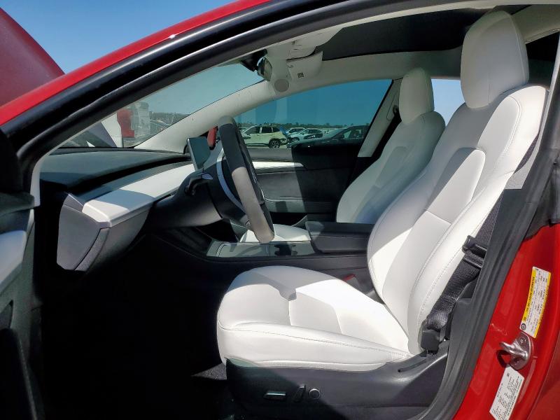 5YJ3E1EA9NF310999 - 2022 TESLA MODEL 3 RED photo 7