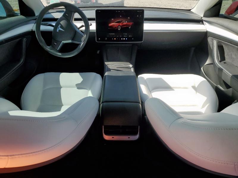 5YJ3E1EA9NF310999 - 2022 TESLA MODEL 3 RED photo 8