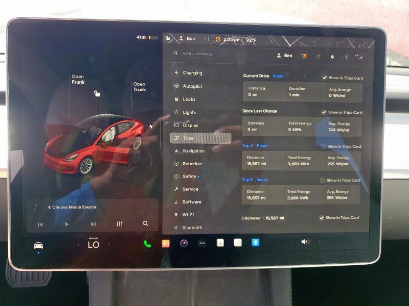 5YJ3E1EA9NF310999 - 2022 TESLA MODEL 3 RED photo 9