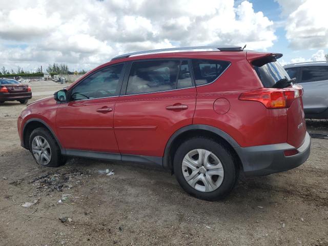 2T3ZFREV2FW205953 - 2015 TOYOTA RAV4 LE RED photo 2