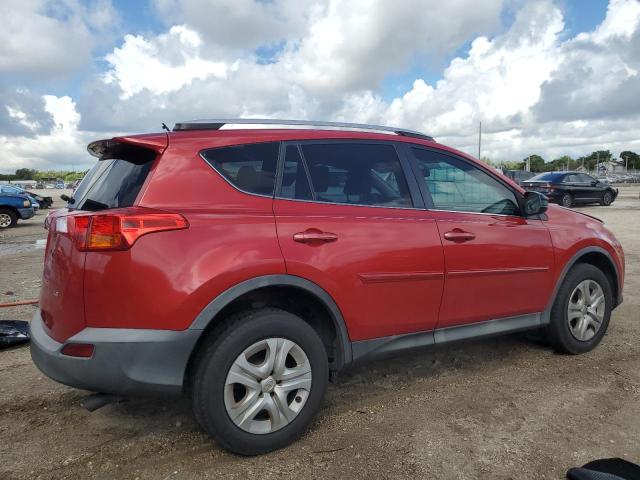 2T3ZFREV2FW205953 - 2015 TOYOTA RAV4 LE RED photo 3