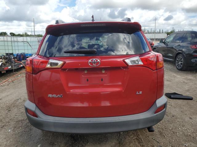 2T3ZFREV2FW205953 - 2015 TOYOTA RAV4 LE RED photo 6