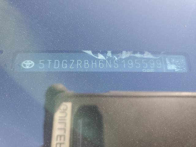 5TDGZRBH6NS195599 - 2022 TOYOTA HIGHLANDER XLE BLACK photo 13