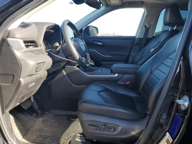 5TDGZRBH6NS195599 - 2022 TOYOTA HIGHLANDER XLE BLACK photo 7