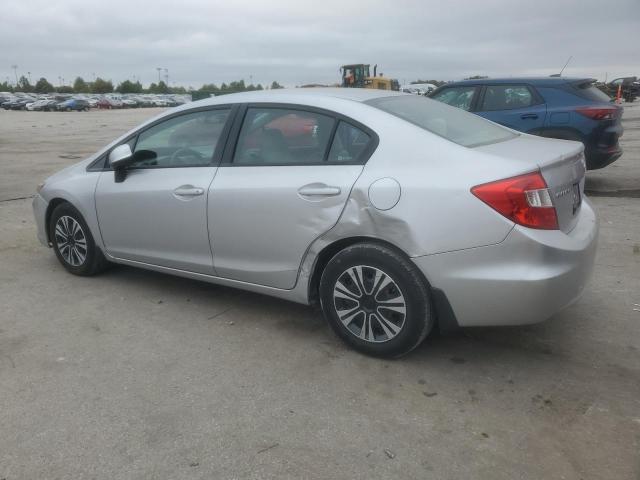 19XFB2F54CE021383 - 2012 HONDA CIVIC LX ვერცხლისფერი ფოტო 2