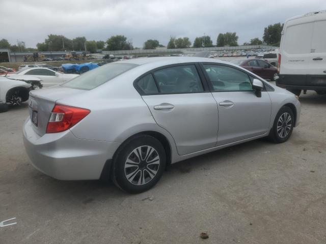 19XFB2F54CE021383 - 2012 HONDA CIVIC LX ვერცხლისფერი ფოტო 3