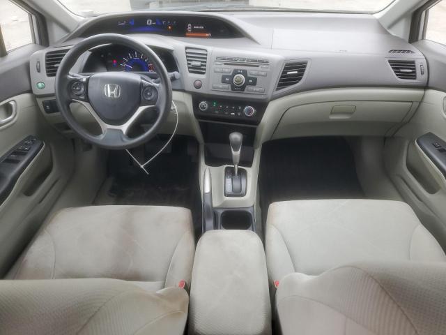 19XFB2F54CE021383 - 2012 HONDA CIVIC LX ვერცხლისფერი ფოტო 8