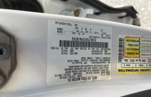 3LN6L2GK5FR618763 - 2015 LINCOLN MKZ WHITE photo 10