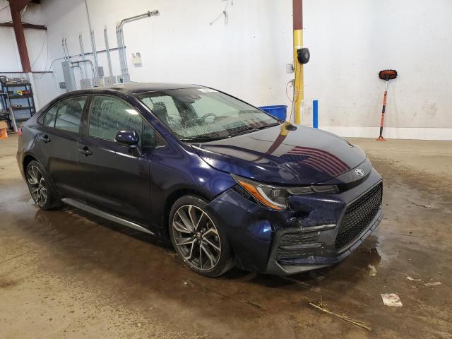 5YFS4RCE0LP036421 - 2020 TOYOTA COROLLA SE BLUE photo 4