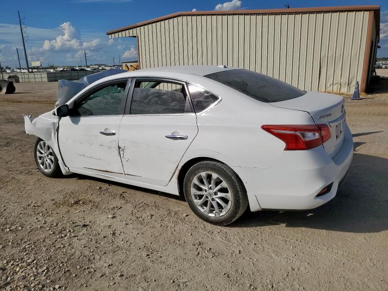 3N1AB7AP2KY443765 - 2019 NISSAN SENTRA S WHITE photo 2