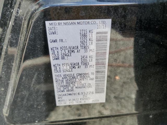 5N1AR2MN7EC635276 - 2014 NISSAN PATHFINDER S Schwarz Foto 13