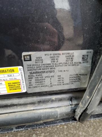 5GAKRAKD9FJ279313 - 2015 BUICK ENCLAVE Qara foto 13