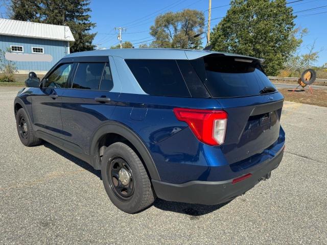 1FM5K8AB5NGA01024 - 2022 FORD EXPLORER POLICE INTERCEPTOR أزرق صورة 3