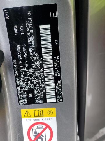 JTJYARBZXJ2091216 - 2018 LEXUS NX 300 BASE Сріблястий фото 12