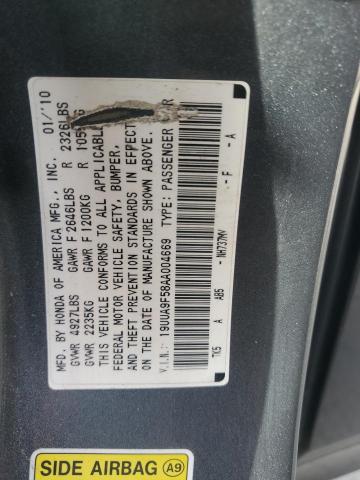 19UUA9F58AA004669 - 2010 ACURA TL GRAY photo 12