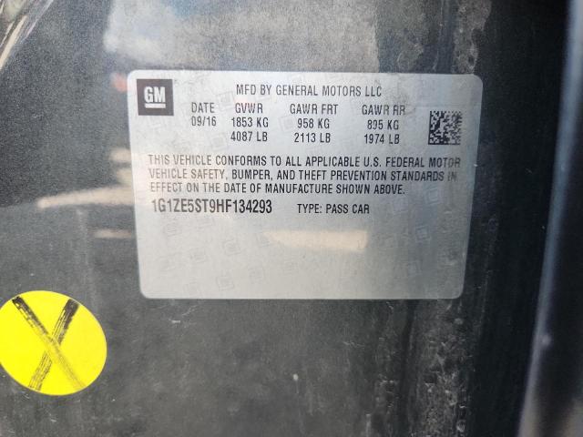 1G1ZE5ST9HF134293 - 2017 CHEVROLET MALIBU LT GRAY photo 12