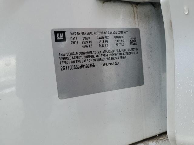 2G1105S39H9190156 - 2017 CHEVROLET IMPALA LT 白色 照片 12