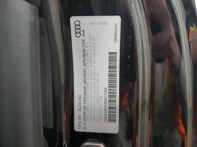 WAUCGAFH7DN017346 - 2013 AUDI S5 PREMIUM PLUS 黑色 照片 13