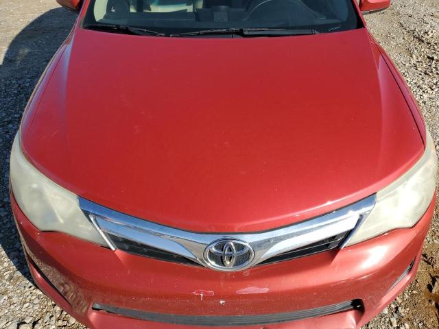 4T4BF1FK1CR244423 - 2012 TOYOTA CAMRY BASE RED photo 11