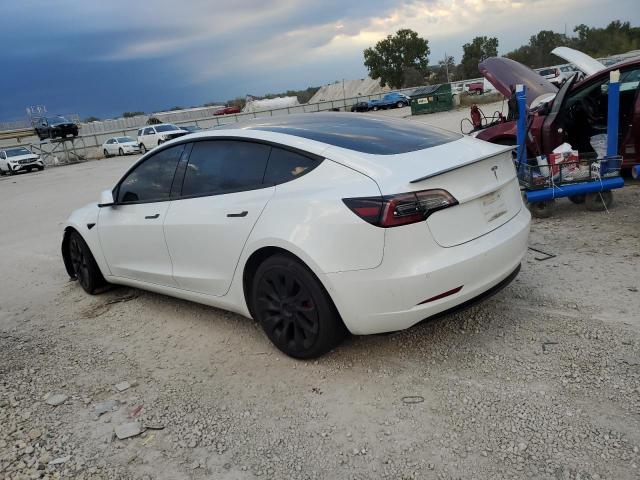 5YJ3E1EA6MF093376 - 2021 TESLA MODEL 3 WHITE photo 2