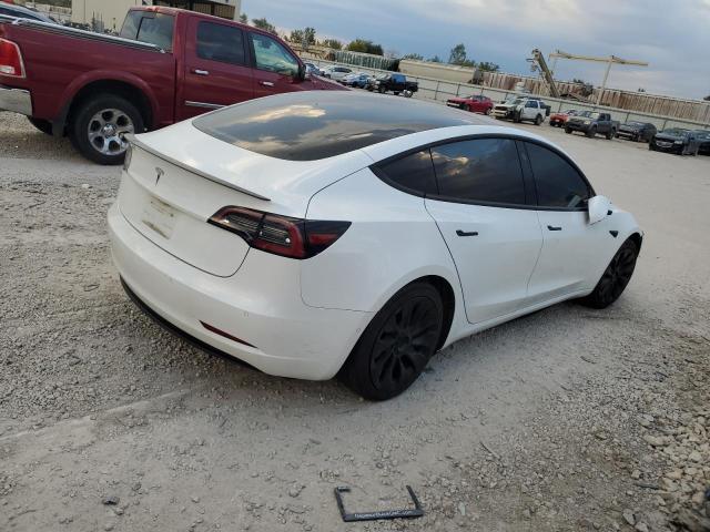 5YJ3E1EA6MF093376 - 2021 TESLA MODEL 3 WHITE photo 3