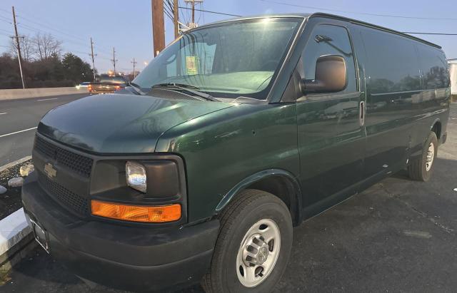 1GCZGUCB0E1190438 - 2014 CHEVROLET EXPRESS G3 GREEN photo 2