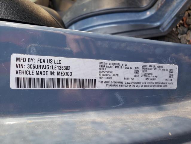 3C6URVJG1LE136382 - 2020 RAM PROMASTER 3500 HIGH Mavi foto 14